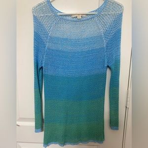 Boston Proper Crochet Ombre Sweater